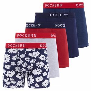NEW Dockers Mens Boxer Briefs Breathable Cotton Underwear for Men Pack of 5